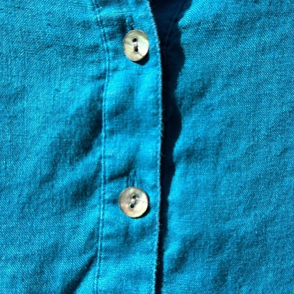 J. JILL Love Linen 100% Linen Minimalist Long Sleeve Button Down Tunic B… - Picture 7 of 8